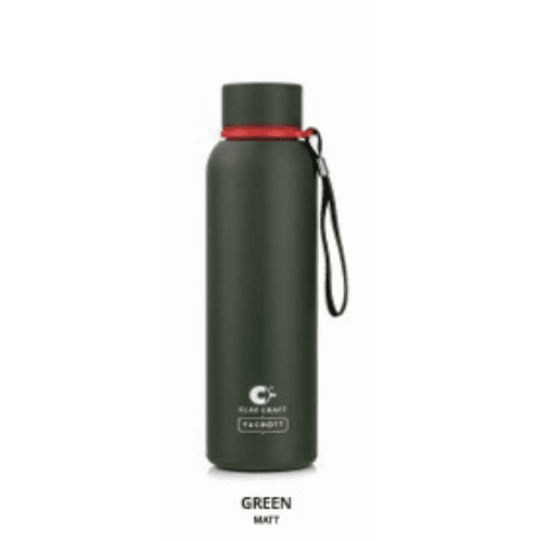 Clay Craft Bottle- Green Color