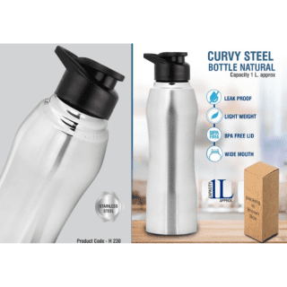 Curvy Steel Bottle