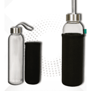 Fuzo Glass Bottle with cover