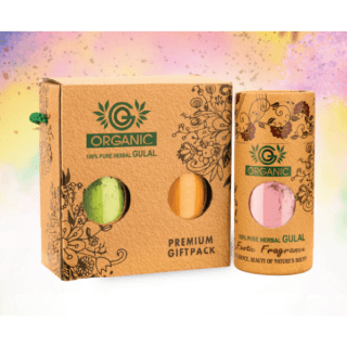 Organic Herbal Gulal Can Pack (2x50g)