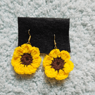 Crochet Flower Earrings