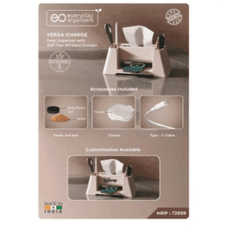 Desk Organizer with 15W Fast Wireless Charger