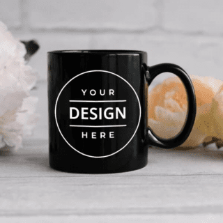 Black Ceramic Mug