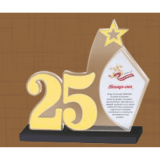 Number Acrylic Trophy