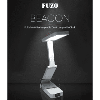 FUZO BEACON- Foldable & Rechargeable desk lamp with Clock