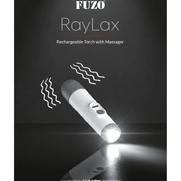FUZO RAYLAX- Rechargeable Torch with massager