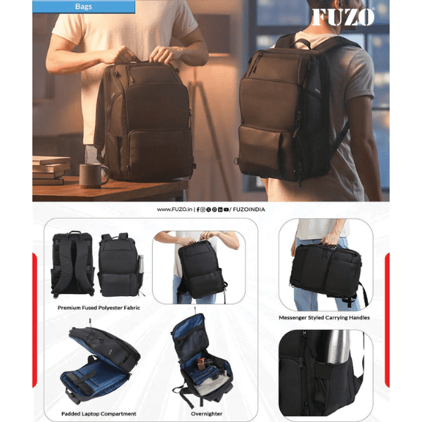 FUZO CAPE- Premium Waterproof Laptop Backpack