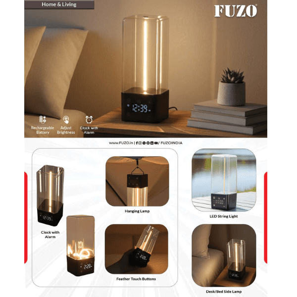 FUZO POLARIS- Magnetic String light with Clock