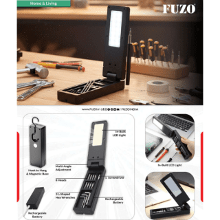 FUZO GREASE- Portable Tool Set with Light & Magnet
