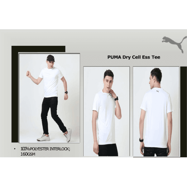 PUMA DRY CELL ESS TEE- (WHITE)