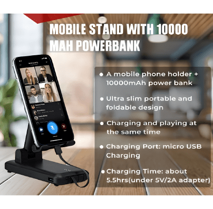 Remaxx Mobile stand with Power Bank.