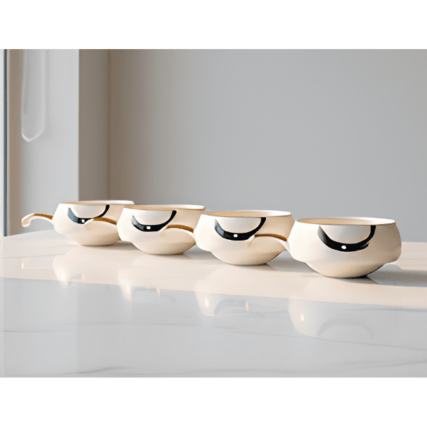 Liliput Cup With Swarovski Crystal Set Of 4