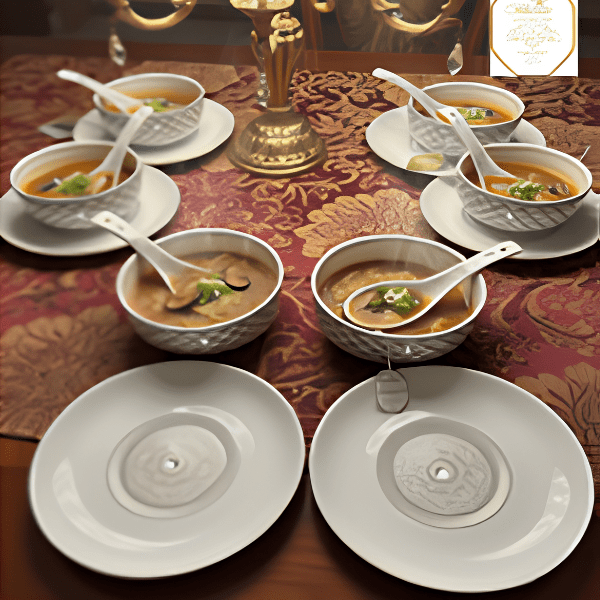 Soup Set With Swarovski Crystal 18 Pcs Set