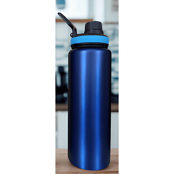 H2O 1000ml Blue with Sporty Sipper and Blue Band