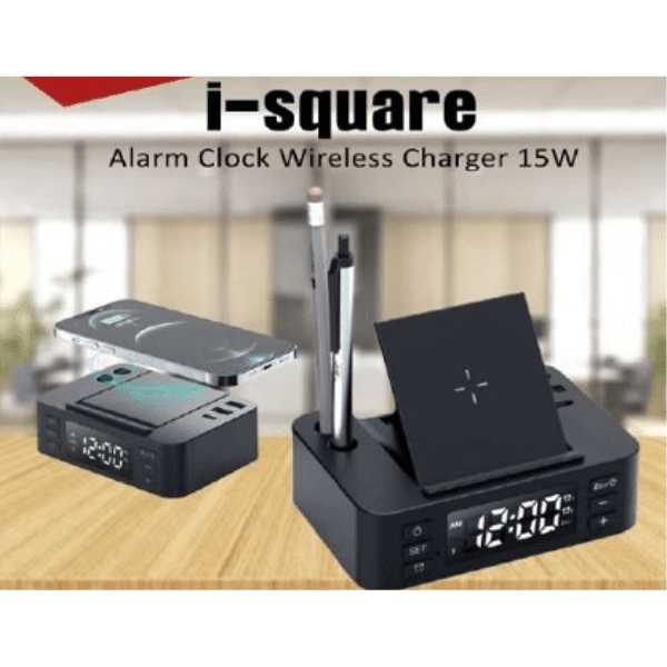 Remaxx i-Square Alarm Clock Wireless Charger