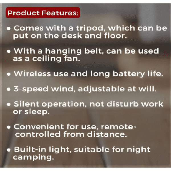 Remaxx Tripod Fan - Image 2