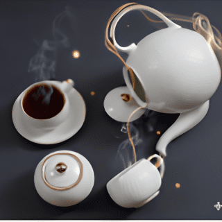 Golf Tea Set With R Gold (15 Pcs)