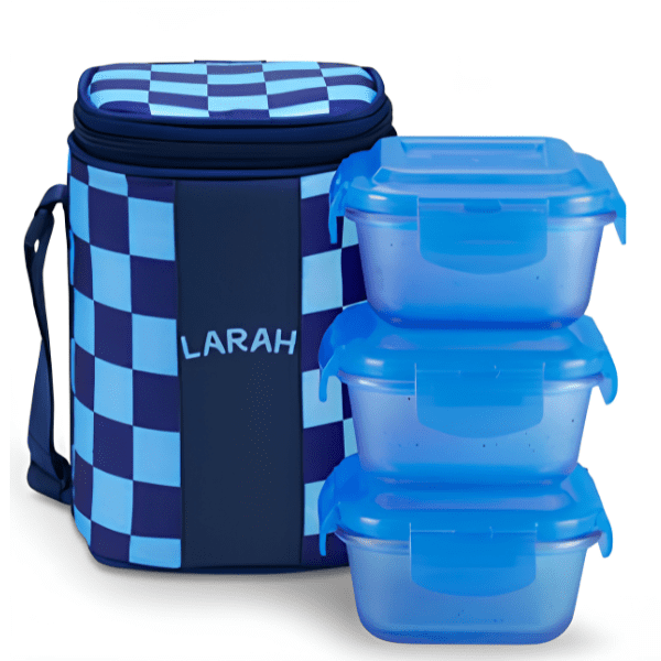 Larah Colormate Square Lunch Box, Pink - Image 2