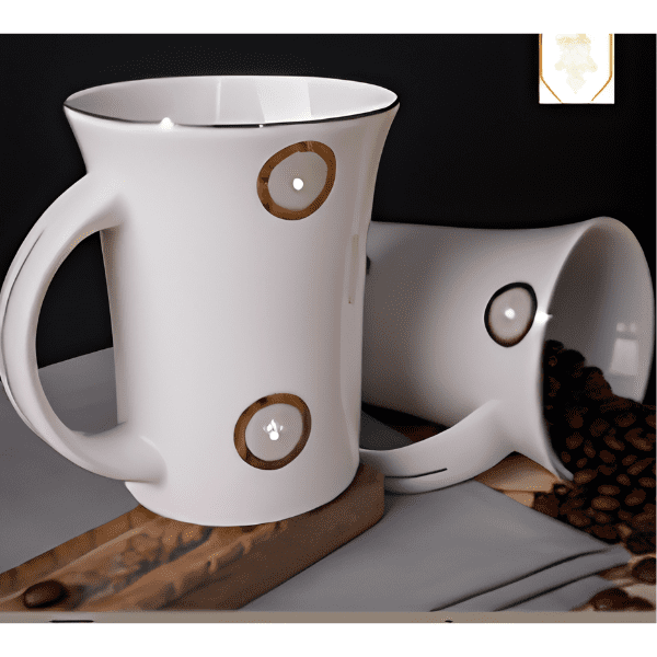 Milk Mug with Swarovski Crystal (Platinum Circle) (1 Pc)