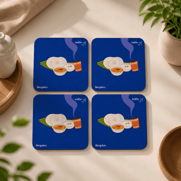 Acrylic Coaster (set of 4 with stand)