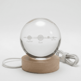 Solar System 3D Crystal Ball Night Light