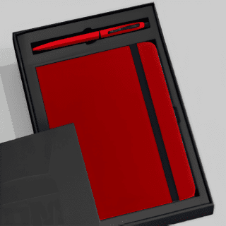 Red Diary Combo with Pen in Box
