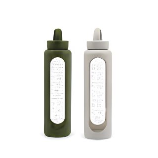 FUZO Nudge | Borosilicate Glass Bottle with Hydration Reminder