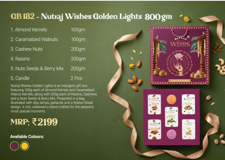 Nutraj Wishes Golden Lights 800gm