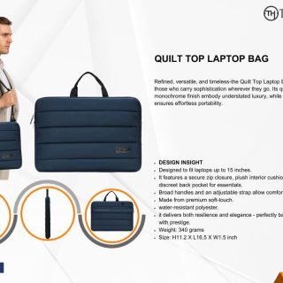 The Holistik Quilt Top Laptop Bag