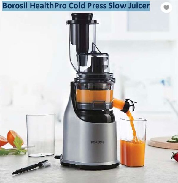 Borosil HealthPro Cold Press Slow Juicer