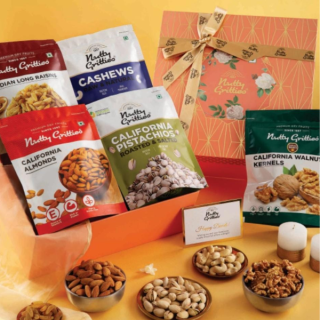 Nutty Gritties Platinum Hamper 1kg Dry Fruits Gift Box