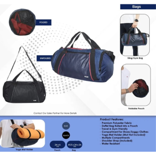 Fuzo Foldable Duffle Gym Bag