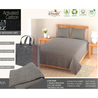 Swayam Activated charcoal Based Bed Covering for Skin Friendly And Anti-bacterial Qualities upto 100 washes