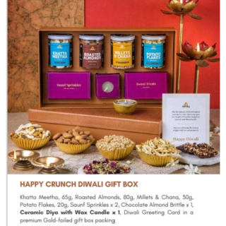 OMAY FOODS  HAPPY CRUNCH DIWALI GIFT BOX