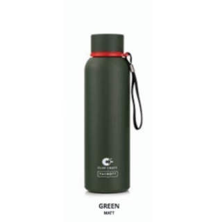 Clay Craft Bottle- Green Color