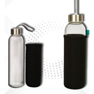 Fuzo Glass Bottle with cover
