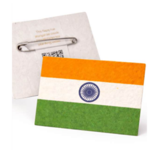 TRICOLOUR PLANTABLE BADGE