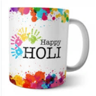 Customised Ceramic Mug with Holi Wishes